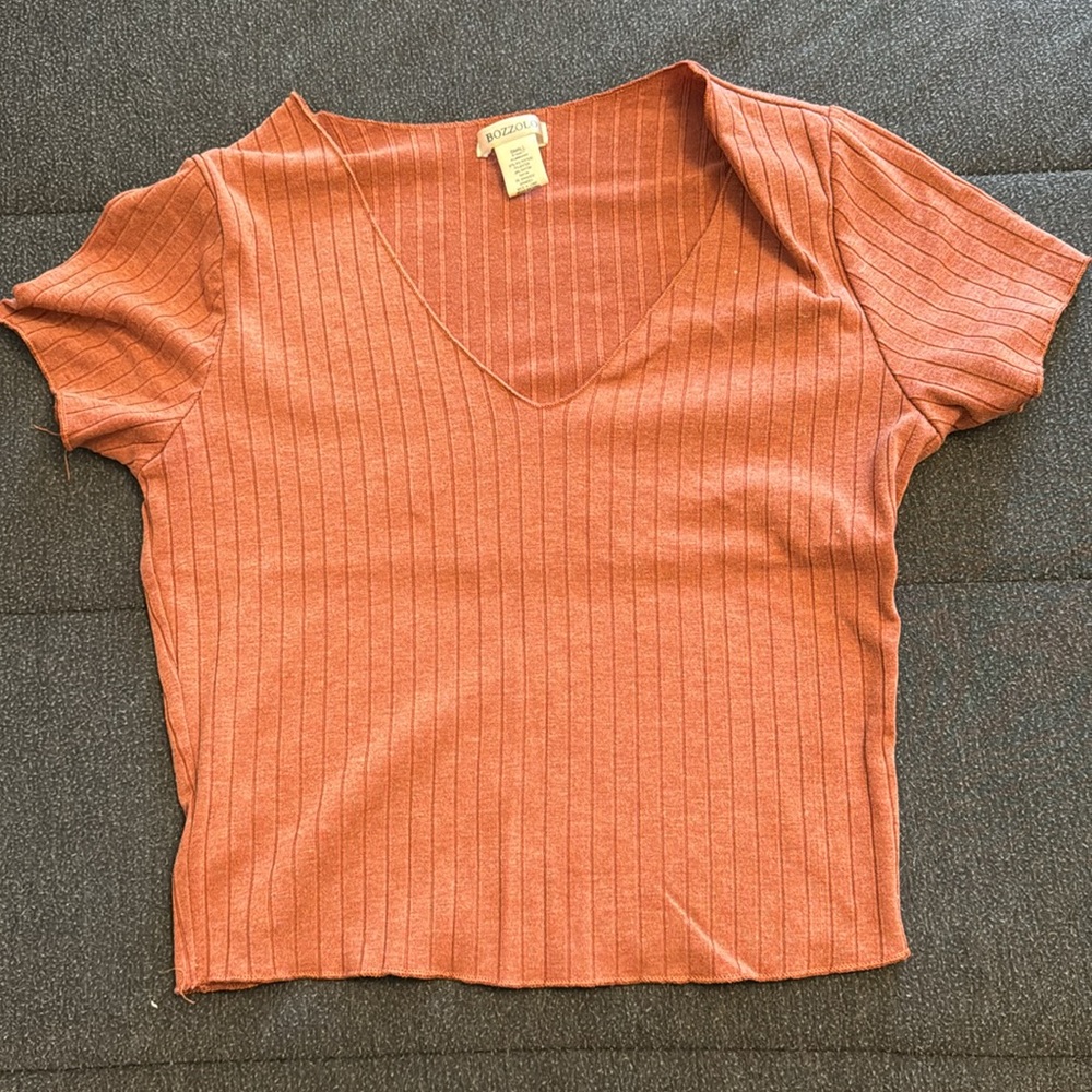 Short sleeve lined top